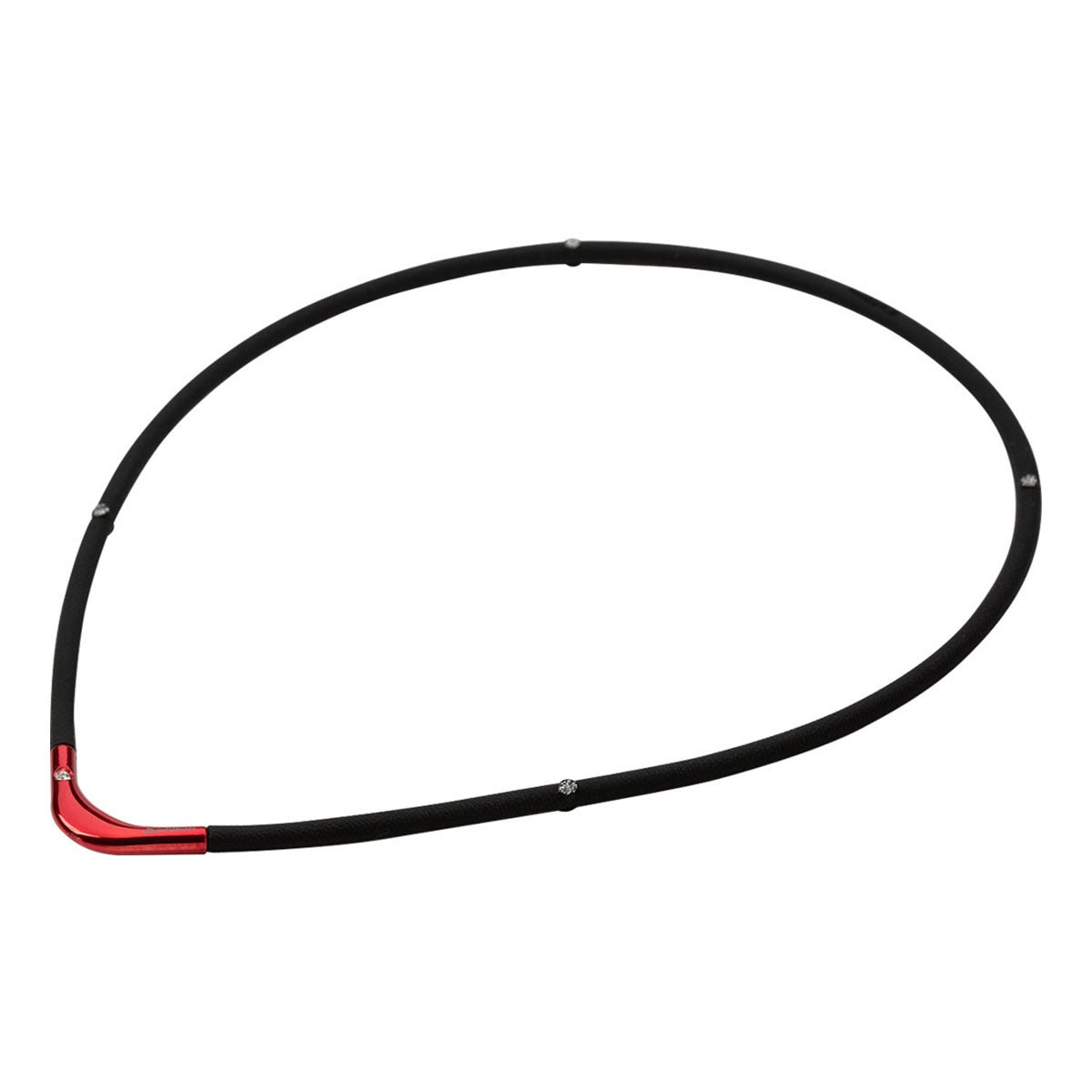 ファイテン Phiten　RAKUWA 磁気 チタンネックレス S II LIMITED MODEL ブラック×レッド　TG8612 ブラック×レッド