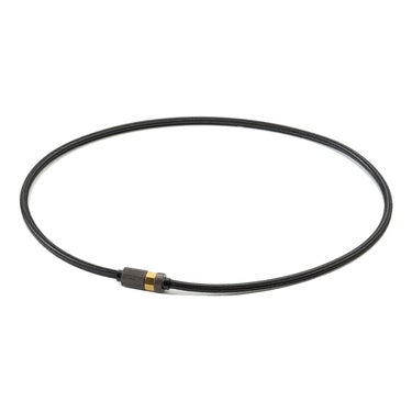 ファイテン Phiten　RAKUWA 磁気 ネック ローレット 50cm ブラック×ゴールド　TG8981 ブラック×ゴールド