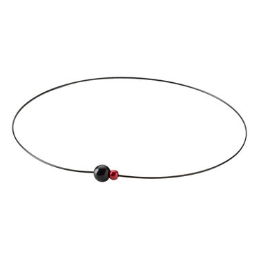 ファイテン Phiten　RAKUWA ネックレス EXTREME ミラーボールツイン ブラック×レッド　TG9051 ブラック×レッド