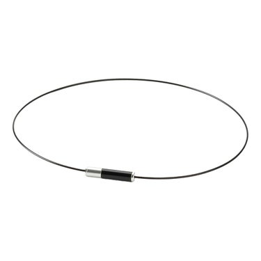 ファイテン Phiten　RAKUWA ネックレス EXTREME ジオメトリー 43cm ブラック×シルバー　TG9062 ブラック×シルバー