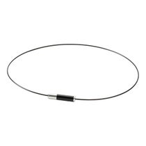 ファイテン Phiten　RAKUWA ネックレス EXTREME ジオメトリー 43cm ブラック×シルバー　TG9062