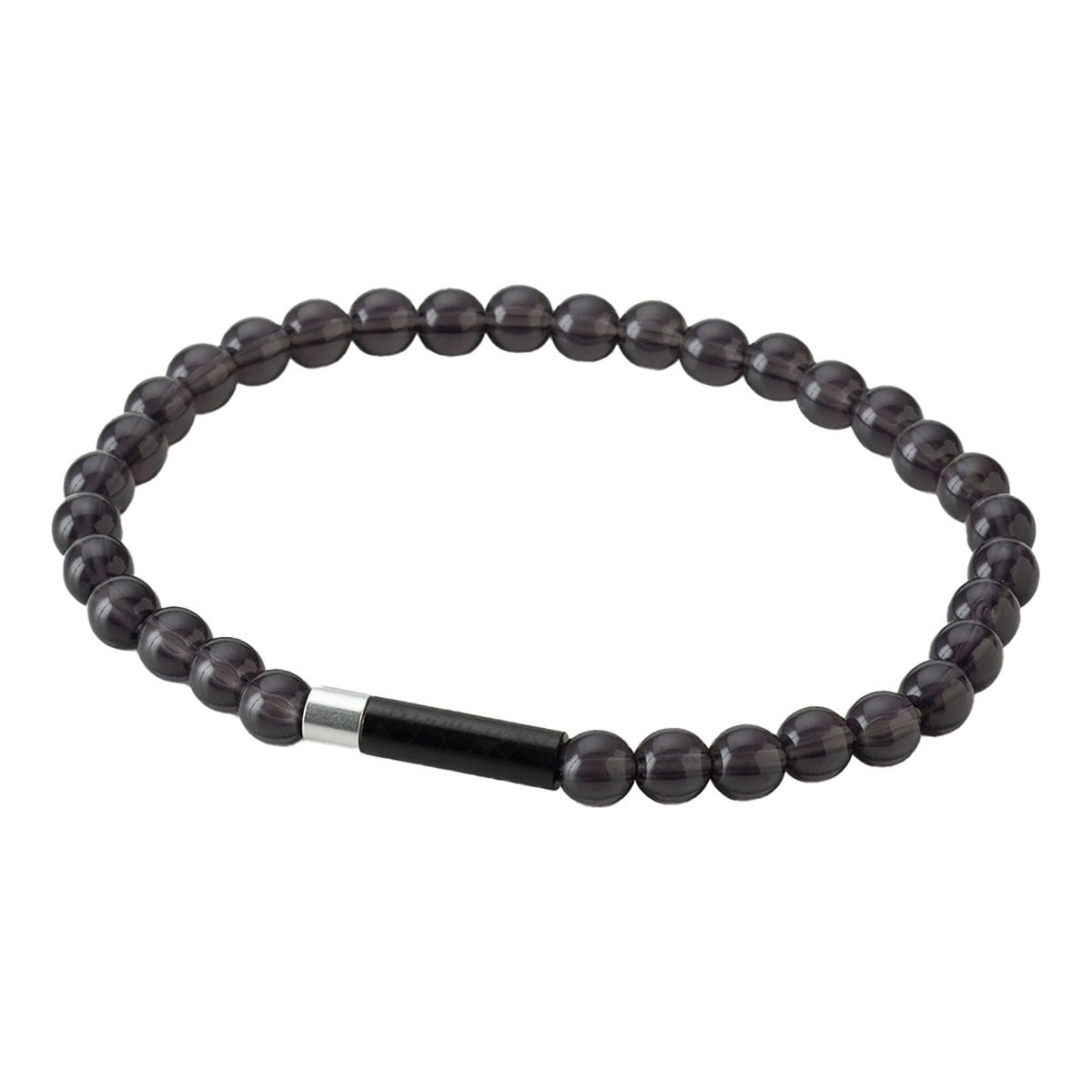 ファイテン Phiten　RAKUWA ブレスレット EXTREME クリスタルタッチ ブラック×シルバー　TG9101 ブラック×シルバー