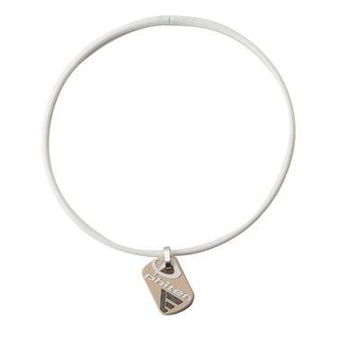 ファイテン Phiten　RAKUWA ネックレス EXTREME ドッグタグ 45cm ホワイト×ベージュ　TG9121 ホワイト×ベージュ