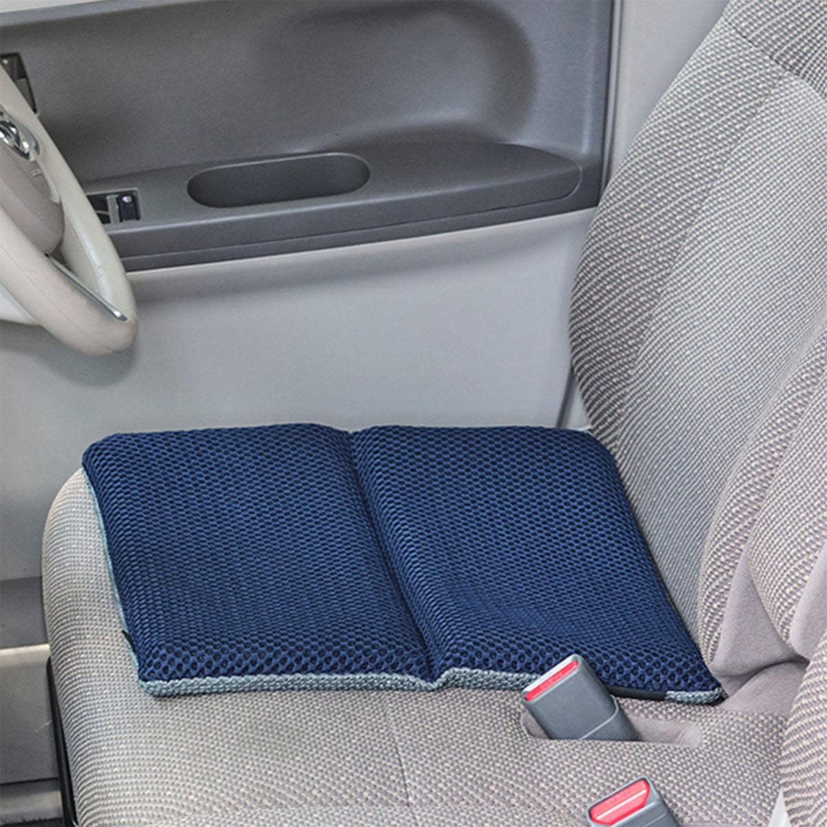 ファイテン Phiten　エアロクレイドル 二つ折りクッション ネイビー　YO7100 画像4(ALT)