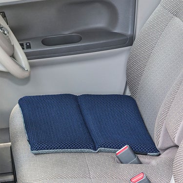 ファイテン Phiten　エアロクレイドル 二つ折りクッション ネイビー　YO7100 画像4(ALT)