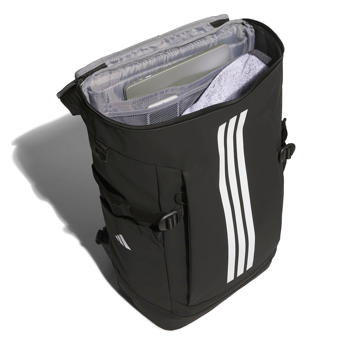 アディダス adidas　スクエア バックパック 40L ブラック×ホワイト　DL781 画像4(ALT)