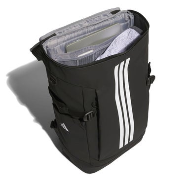 アディダス adidas　スクエア バックパック 40L ブラック×ホワイト　DL781 画像4(ALT)