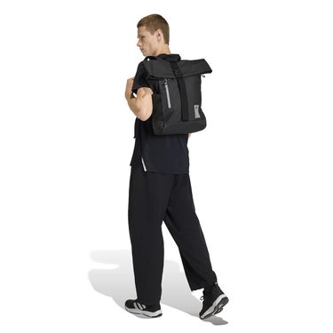 アディダス adidas　adidasハイブリッドバックパック 25L ブラック×リフレクティブシルバー　O0694 画像8(ALT)