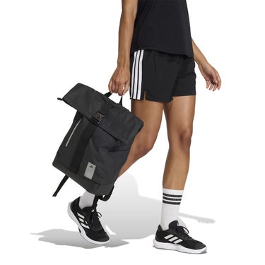 アディダス adidas　adidasハイブリッドバックパック 25L ブラック×リフレクティブシルバー　O0694 画像9(ALT)