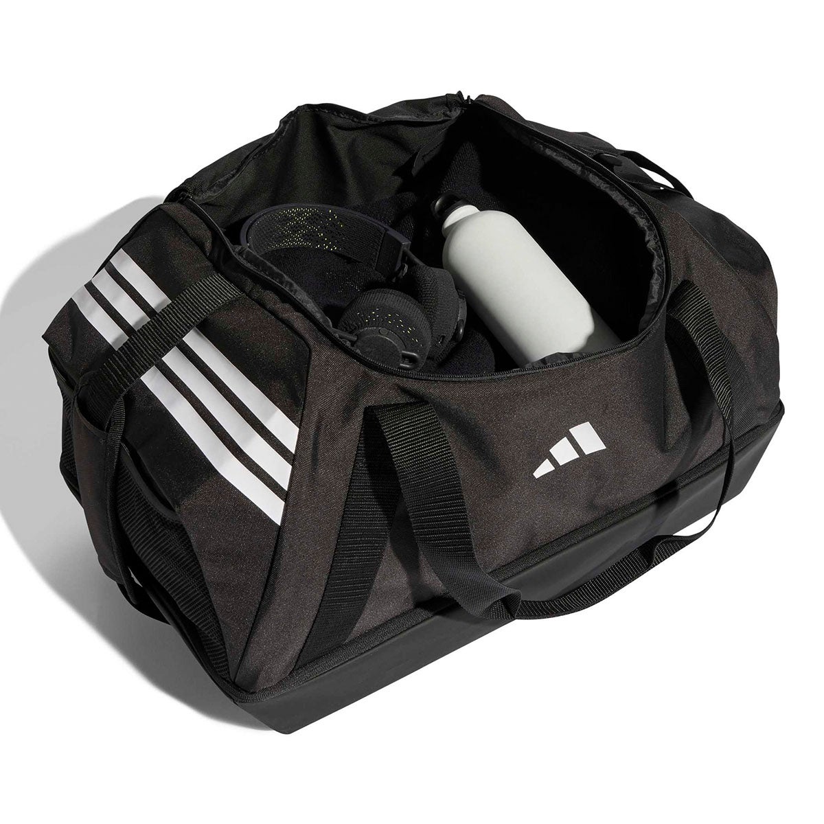 アディダス adidas　ティロ ダッフルバッグ（ミディアム）ボトムコンパートメント付き 51.57L ブラック×ホワイト　SS379 画像4(ALT)