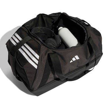 アディダス adidas　ティロ ダッフルバッグ（ミディアム）ボトムコンパートメント付き 51.57L ブラック×ホワイト　SS379 画像4(ALT)