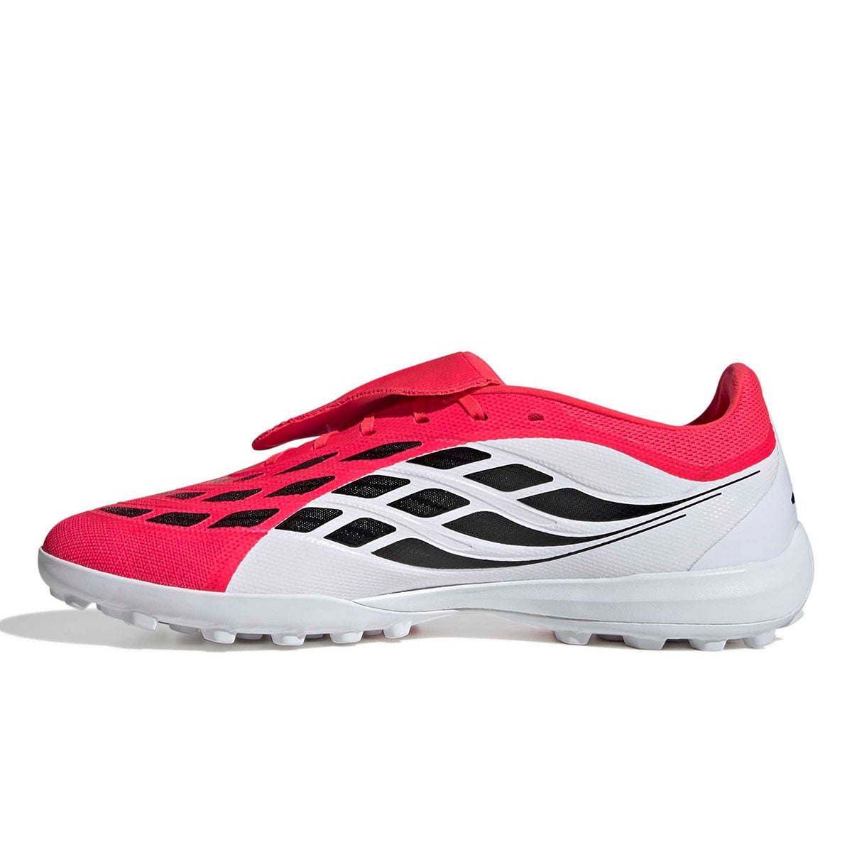 アディダス adidas　プレデター リーグ 折り返しシュータン ターフ用 サッカー / PREDATOR LEAGUE Fold-Over Tongue Turf Football ルシッドレッド×コアブラック×フットウェアホワイト　JR7873 ルシッドレッド（JR7873） 画像4(ALT)