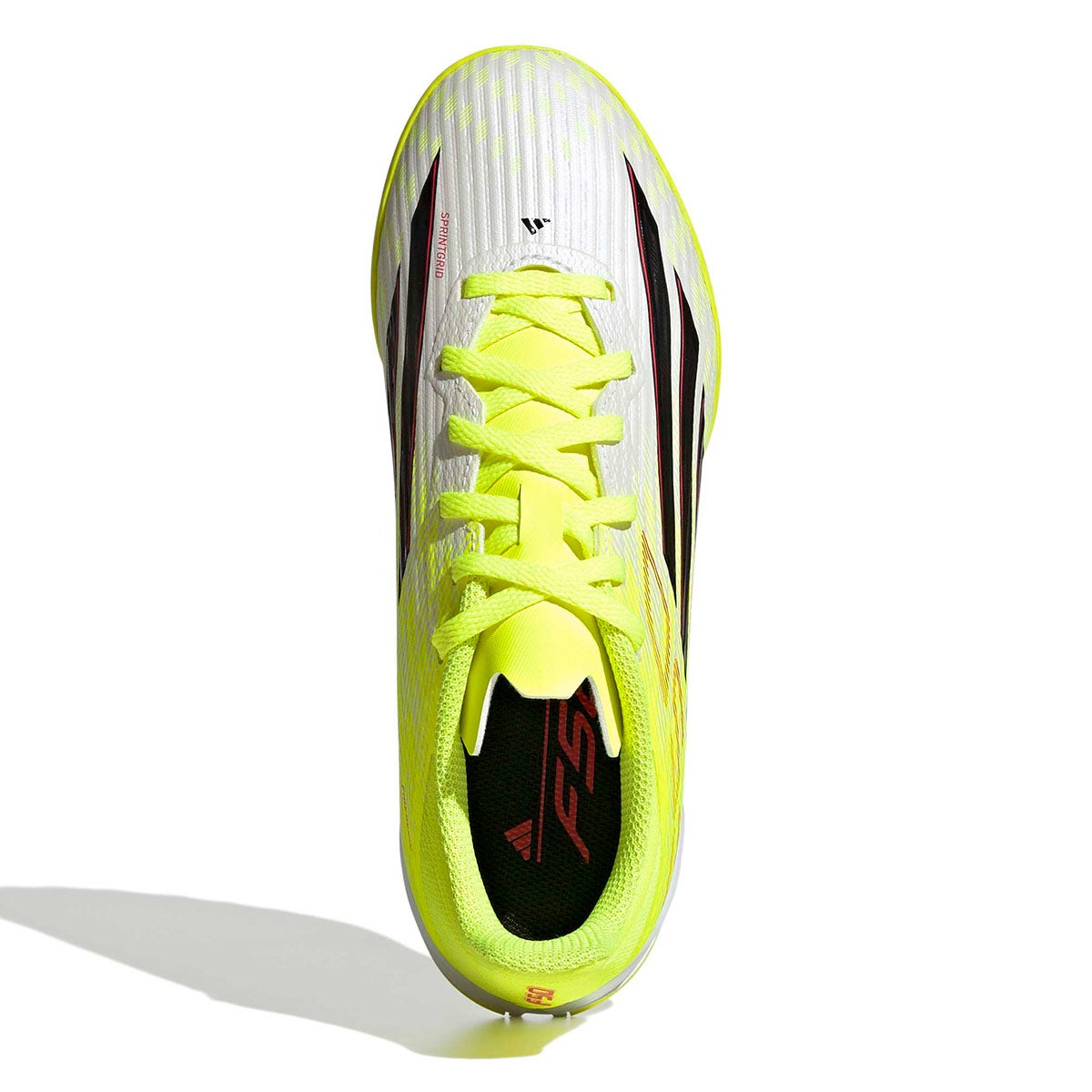 アディダス adidas　F50 リーグ サッカー キッズ / ターフ用（トレーニングシューズ） / F50 LEAGUE Turf Football Kids チームソーラーイエロー×コアブラック×ルシッドレッド　JR9018 ソーラーイエロー（JR9018） 画像3(ALT)