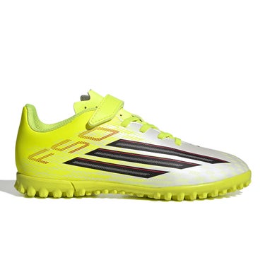 アディダス adidas　F50 CLUB フックアンドループ TF サッカー キッズ / ターフ用（トレーニングシューズ） / F50 CLUB Hook ＆ Loop Turf Football Kids チームソーラーイエロー×コアブラック×ルシッドレッド　 ソーラーイエロー（JS1484）