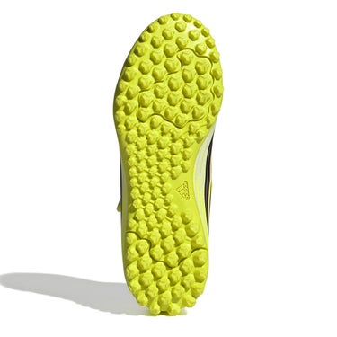 アディダス adidas　F50 CLUB フックアンドループ TF サッカー キッズ / ターフ用（トレーニングシューズ） / F50 CLUB Hook ＆ Loop Turf Football Kids チームソーラーイエロー×コアブラック×ルシッドレッド　 ソーラーイエロー（JS1484） 画像2(ALT)