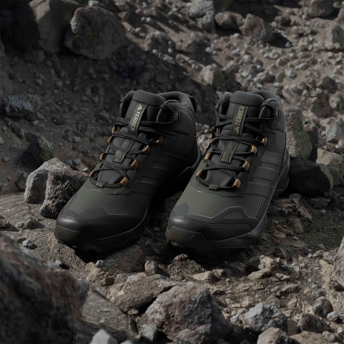 アディダス adidas　テレックス スカイチェイサー AX5 ミッド GORE-TEX ハイキング / Terrex Skychaser AX5 Mid GORE-TEX Hiking Shoes シャドーオリーブ×カーボン×ブロンズストレータ　 シャドーオリーブ（JR3980） 画像11(ALT)