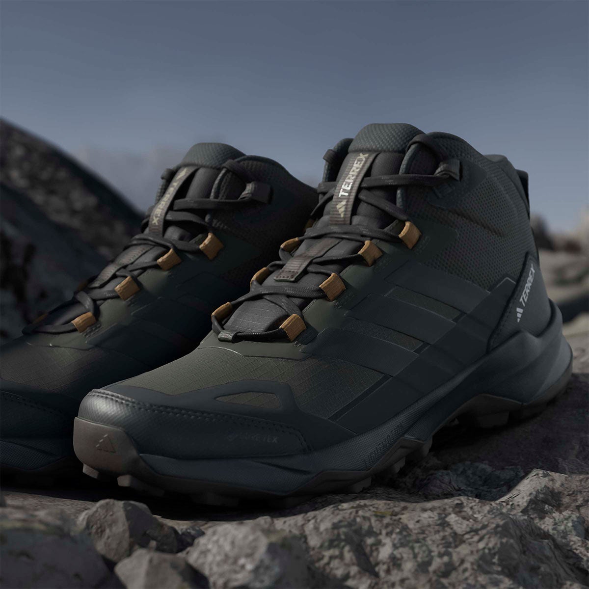 アディダス adidas　テレックス スカイチェイサー AX5 ミッド GORE-TEX ハイキング / Terrex Skychaser AX5 Mid GORE-TEX Hiking Shoes シャドーオリーブ×カーボン×ブロンズストレータ　 シャドーオリーブ（JR3980） 画像15(ALT)