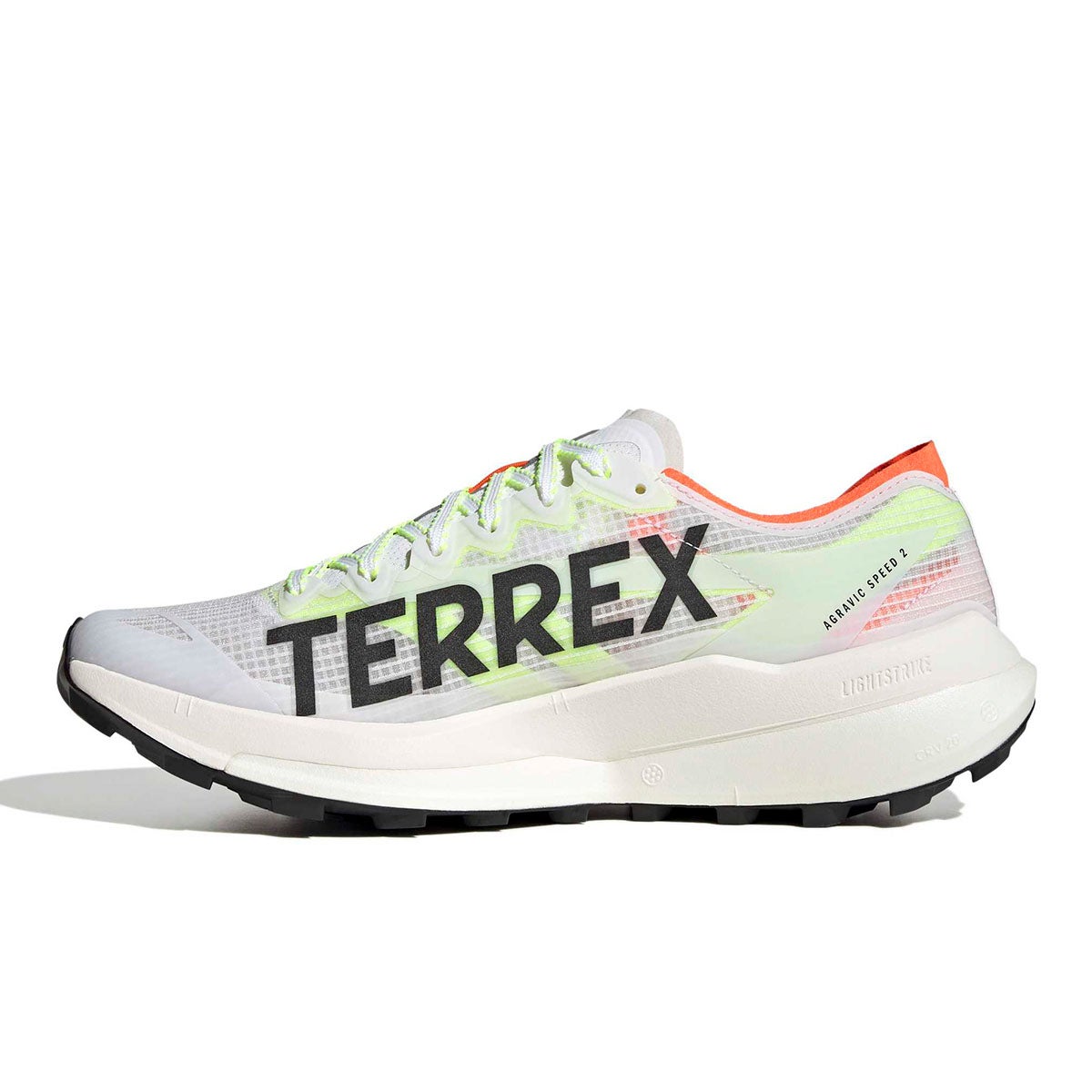 アディダス adidas　テレックス アグラヴィック スピード 2 トレイルランニング / Terrex Agravic Speed 2 Trail Running フットウェアホワイト×コアブラック×セミインパクトオレンジ　JS3536 フットウェアホワイト（JS3536） 画像4(ALT)