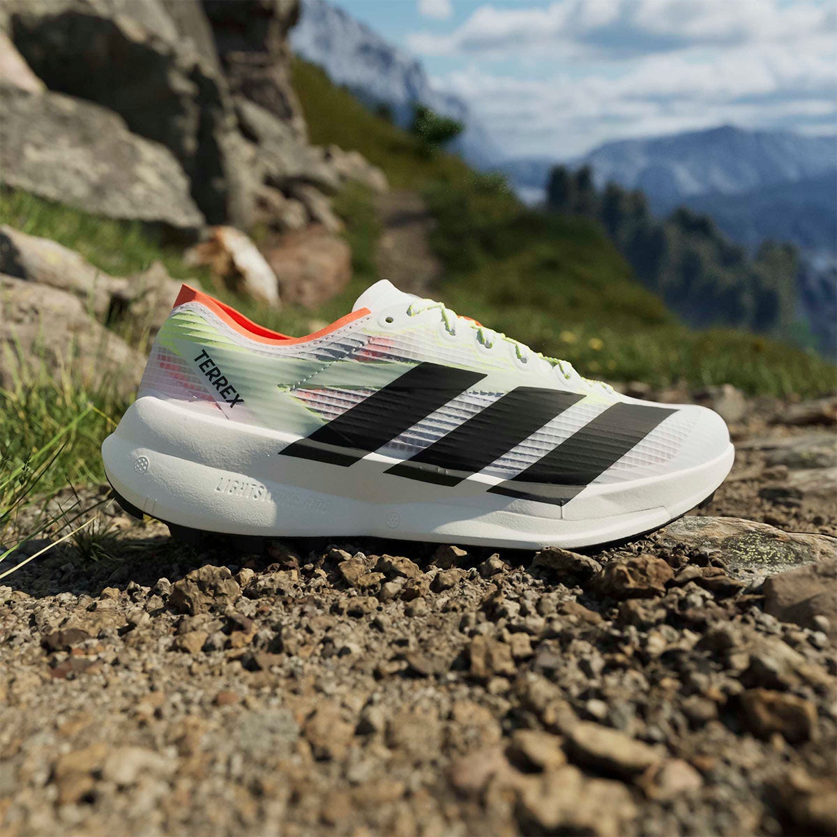 アディダス adidas　テレックス アグラヴィック スピード 2 トレイルランニング / Terrex Agravic Speed 2 Trail Running フットウェアホワイト×コアブラック×セミインパクトオレンジ　JS3536 フットウェアホワイト（JS3536） 画像9(ALT)