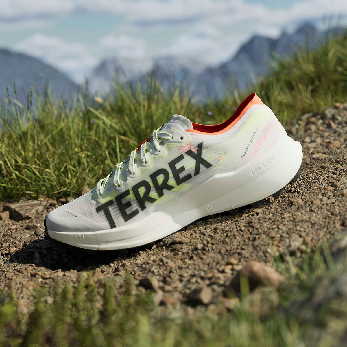 アディダス adidas　テレックス アグラヴィック スピード 2 トレイルランニング / Terrex Agravic Speed 2 Trail Running フットウェアホワイト×コアブラック×セミインパクトオレンジ　JS3536 フットウェアホワイト（JS3536） 画像13(ALT)