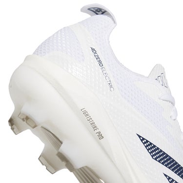 アディダス adidas　アディゼロ エレクトリック 2.0 TPUクリート フットウェアホワイト×チームネイビーブルー×フットウェアホワイト　JI1486 フットウェアホワイト（JI1486） 画像8(ALT)