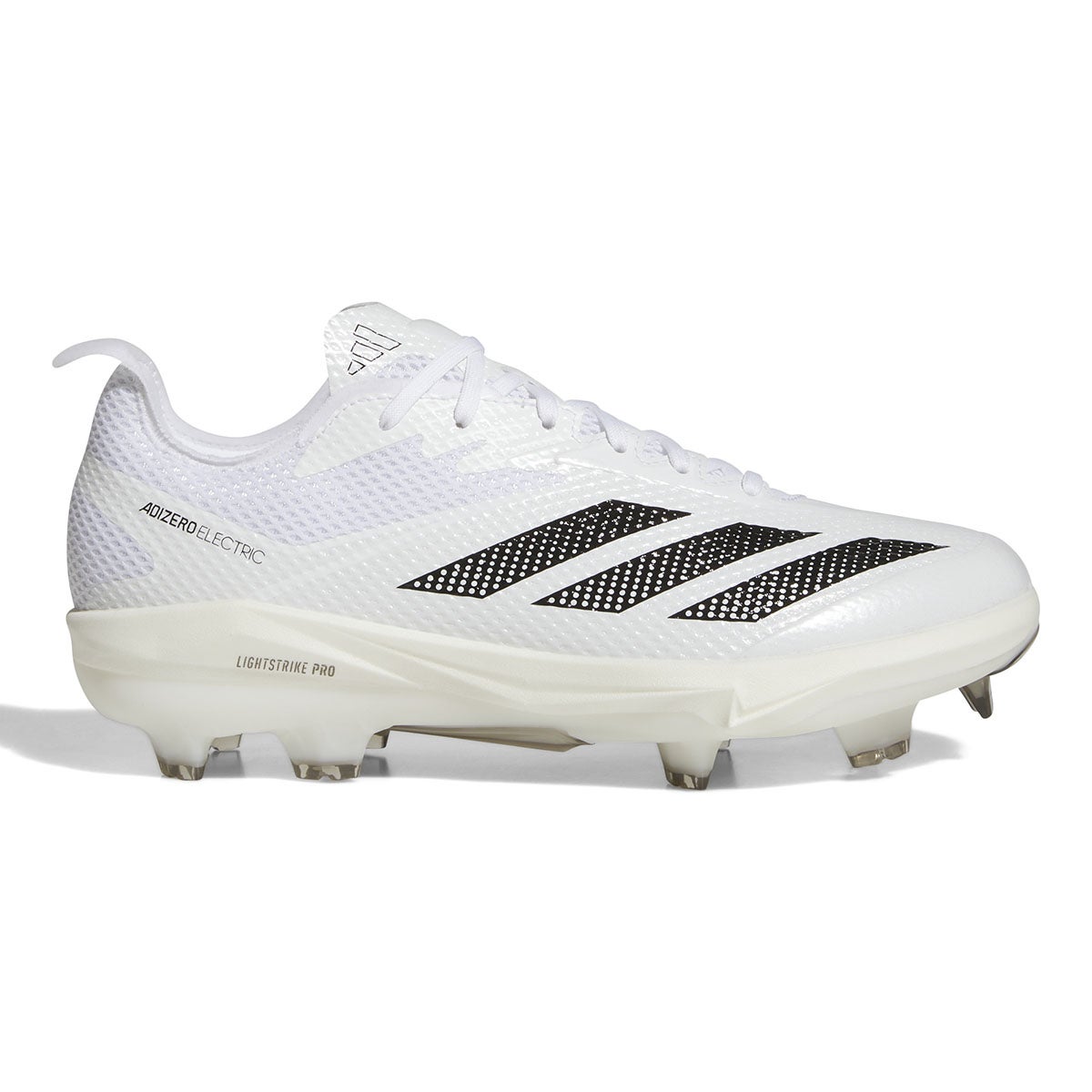 アディダス adidas　アディゼロ エレクトリック 2.0 TPUクリート フットウェアホワイト×コアブラック×シルバーメタリック　JI1490 フットウェアホワイト（JI1490）