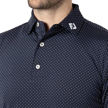 フットジョイ FootJoy　メンズ ドットプリント 半袖 ポロシャツ FJ-S24-BE02 画像7(ALT)