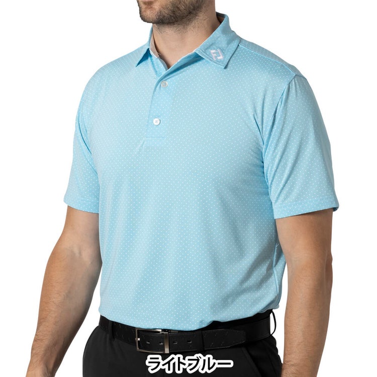 フットジョイ FootJoy メンズ ドットプリント 半袖 ポロシャツ FJ-S24 