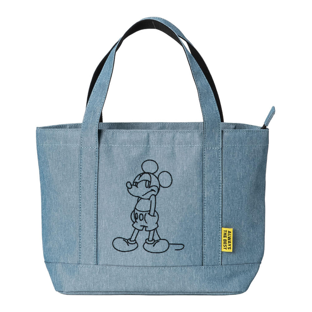 ディズニー ミッキー ラインアート ラウンドバッグ XYMG6SB2 34 ブルー　2026年モデル ブルー