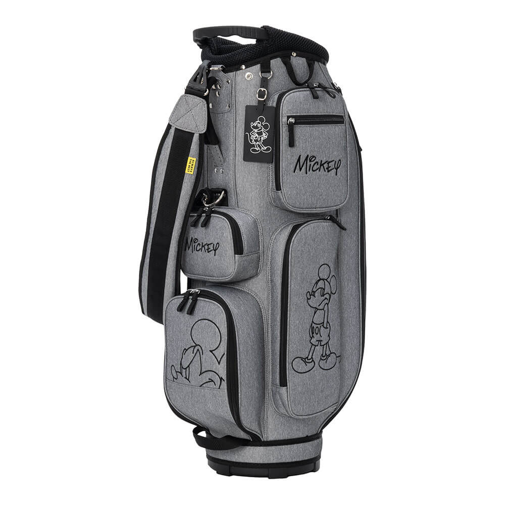 ディズニー ミッキー ラインアート キャディバッグ XYMG6SC2 19 グレー　2026年モデル グレー