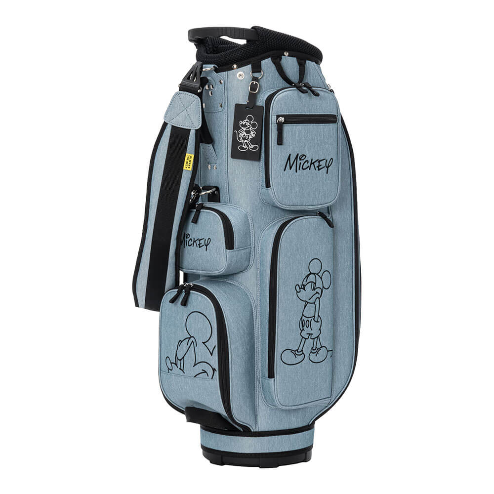 ディズニー ミッキー ラインアート キャディバッグ XYMG6SC2 34 ブルー　2026年モデル ブルー