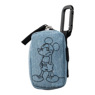 ディズニー ミッキー ラインアート ボールポーチ XYMG6SE2 34 ブルー　2026年モデル ブルー