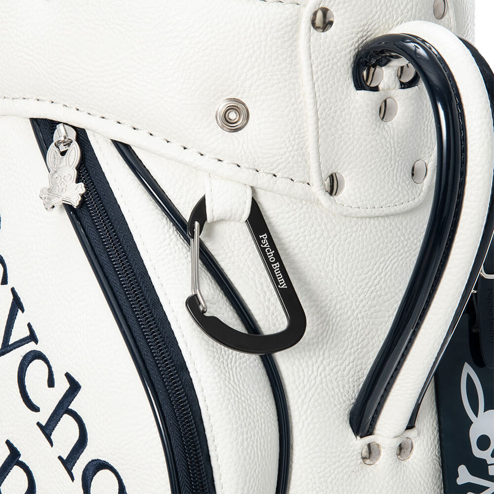 サイコバニー PsychoBunny　ORIGINAL SP カート キャディバッグ PBMG6AC1 00 ホワイト　2026年モデル ホワイト 画像6(ALT)