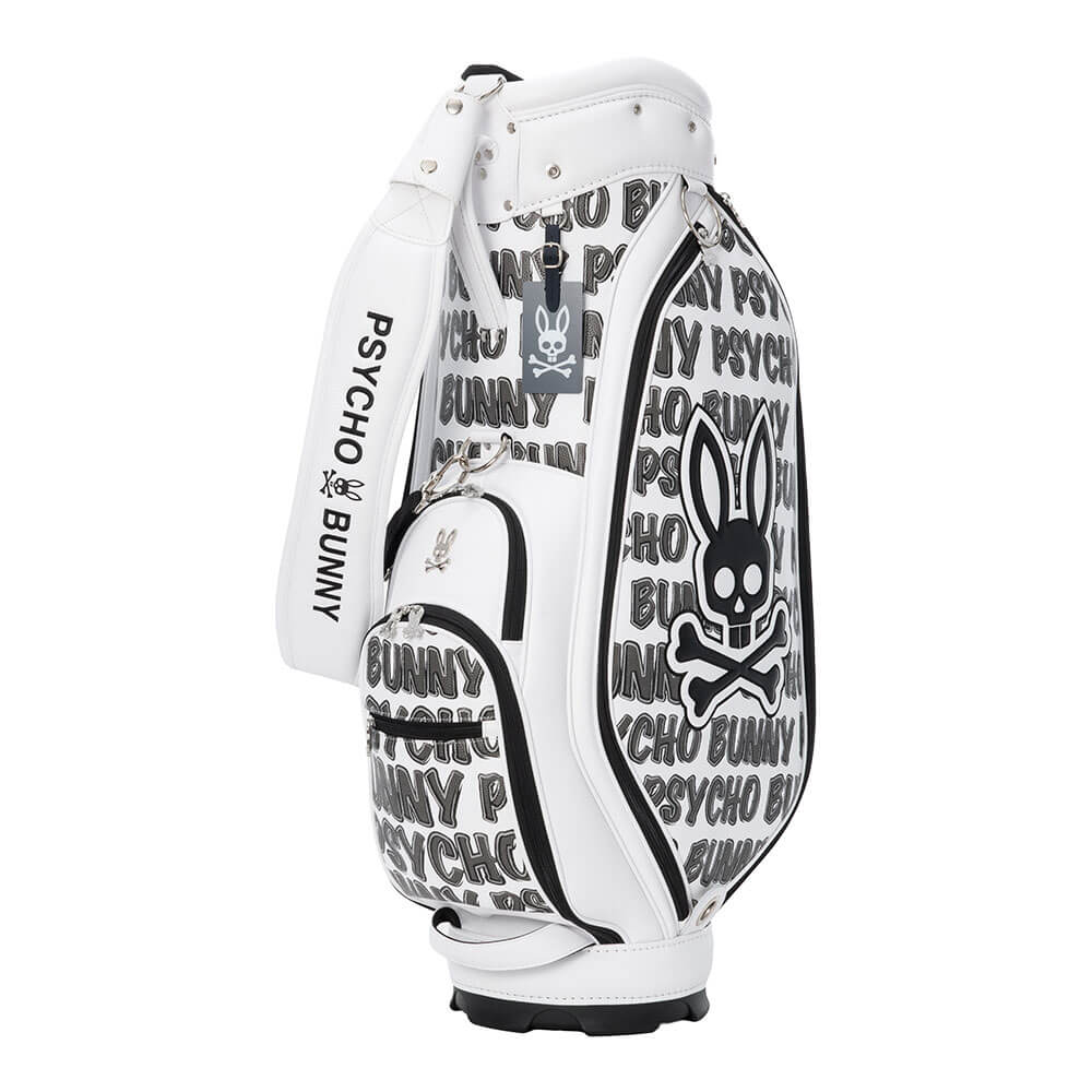 サイコバニー PsychoBunny　EXCLUSIVEEDITION カート キャディバッグ PBMG6AC2 00 ホワイト　2026年モデル ホワイト