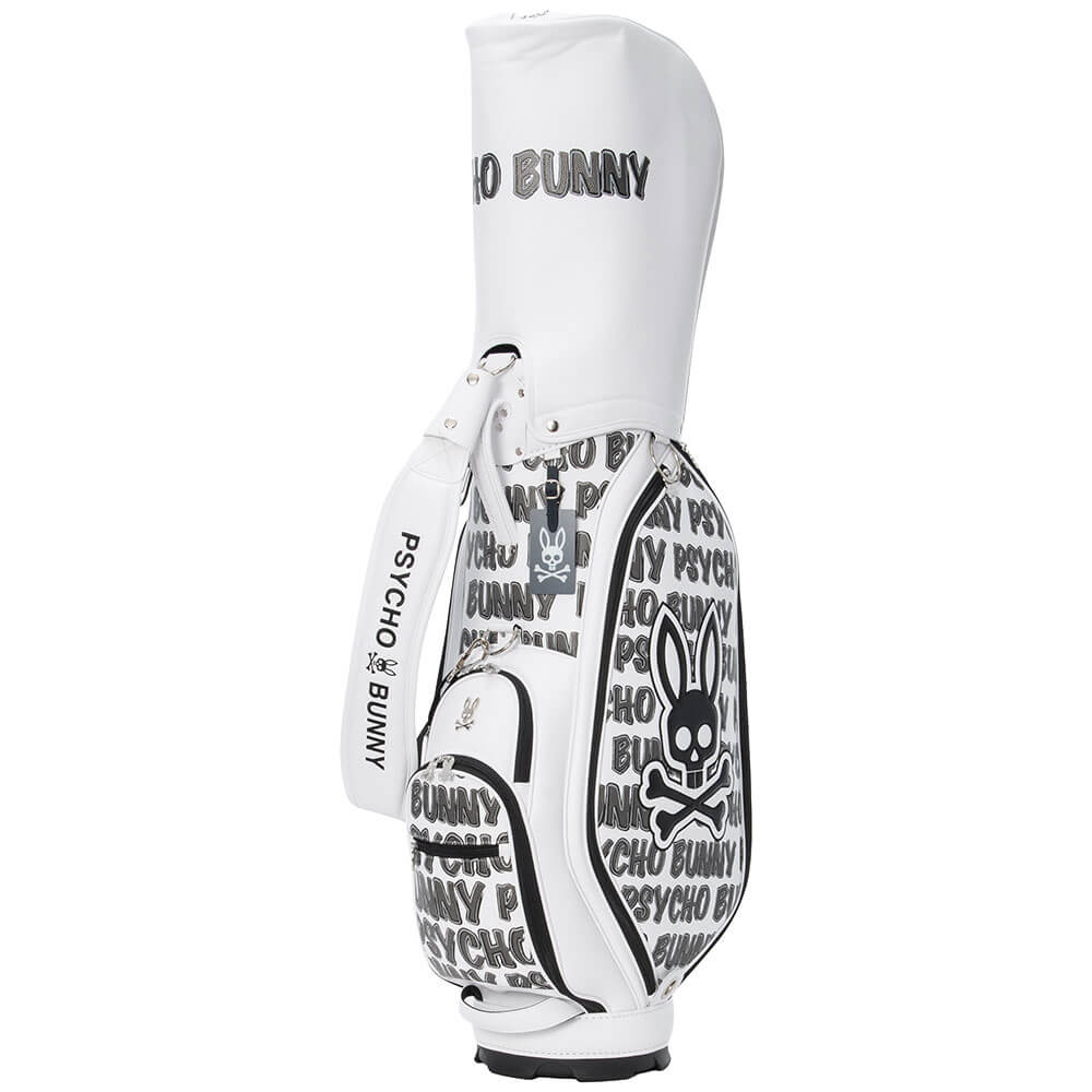 サイコバニー PsychoBunny　EXCLUSIVEEDITION カート キャディバッグ PBMG6AC2 00 ホワイト　2026年モデル ホワイト 画像2(ALT)