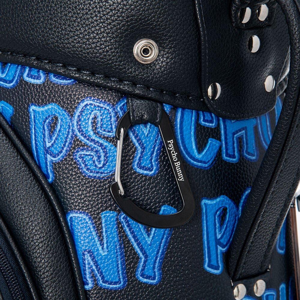 サイコバニー PSYCHO BUNNY モノグラム キャディバッグ ネイビー サイコバニー PsychoBunny EXCLUSIVEEDITION カート キャディバッグ