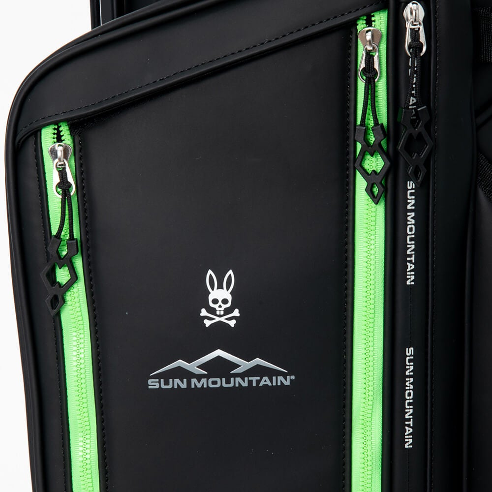 サイコバニー PsychoBunny　SUN MOUNTAIN スタンドキャディバッグ PBMG6AC7 10 ブラック　2026年モデル ブラック 画像8(ALT)