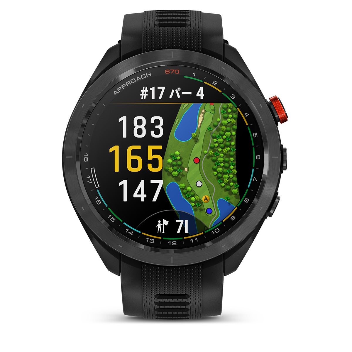Garmin ガーミン　Approach S70 47mm ブラック 距離計 AMOLEDディスプレイ Suica対応　010-02746-22 詳細1