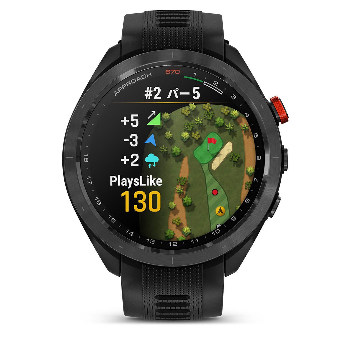 Garmin ガーミン　Approach S70 47mm ブラック 距離計 AMOLEDディスプレイ Suica対応　010-02746-22 詳細2