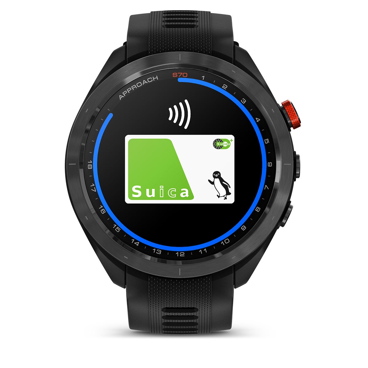 Garmin ガーミン　Approach S70 47mm ブラック 距離計 AMOLEDディスプレイ Suica対応　010-02746-22 詳細4