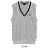 キャロウェイ Callaway　メンズ ミニケーブル編み Vネック ニットベスト C26119100　2026年モデル 画像2(ALT)