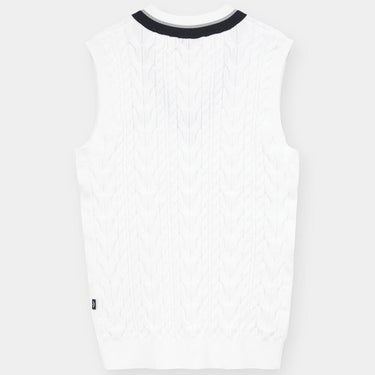 キャロウェイ Callaway　メンズ ミニケーブル編み Vネック ニットベスト C26119100　2026年モデル 画像5(ALT)