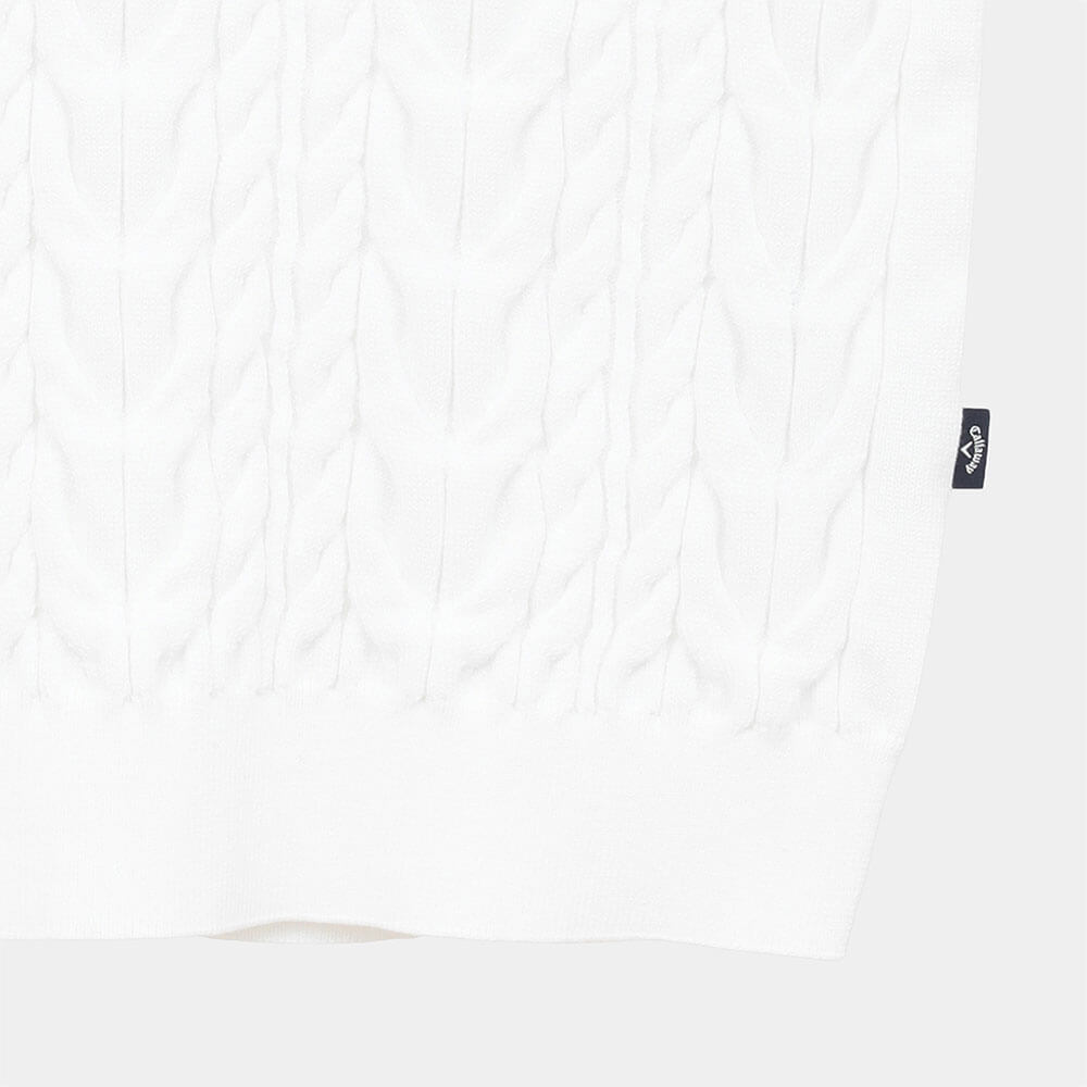 キャロウェイ Callaway　メンズ ミニケーブル編み Vネック ニットベスト C26119100　2026年モデル 画像8(ALT)