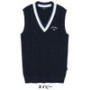 キャロウェイ Callaway　メンズ ミニケーブル編み Vネック ニットベスト C26119100　2026年モデル 画像9(ALT)