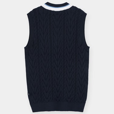 キャロウェイ Callaway　メンズ ミニケーブル編み Vネック ニットベスト C26119100　2026年モデル 画像10(ALT)