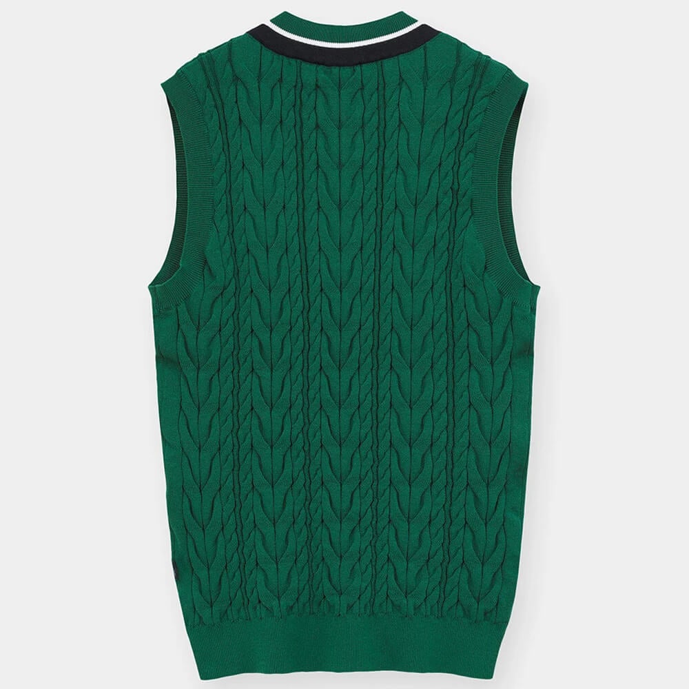 キャロウェイ Callaway　メンズ ミニケーブル編み Vネック ニットベスト C26119100　2026年モデル 画像12(ALT)