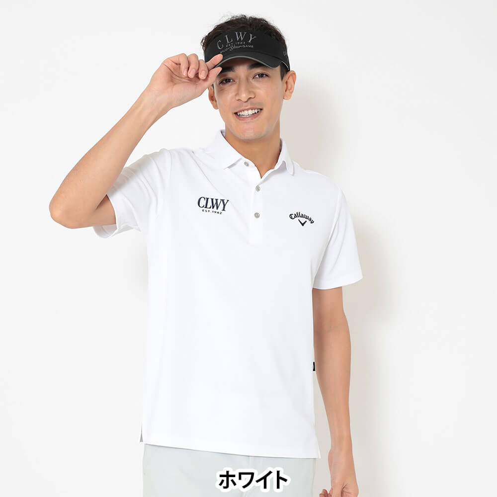 キャロウェイ Callaway メンズ ビッグ鹿の子 台衿付き 半袖 ポロシャツ C26134100 2026年モデル