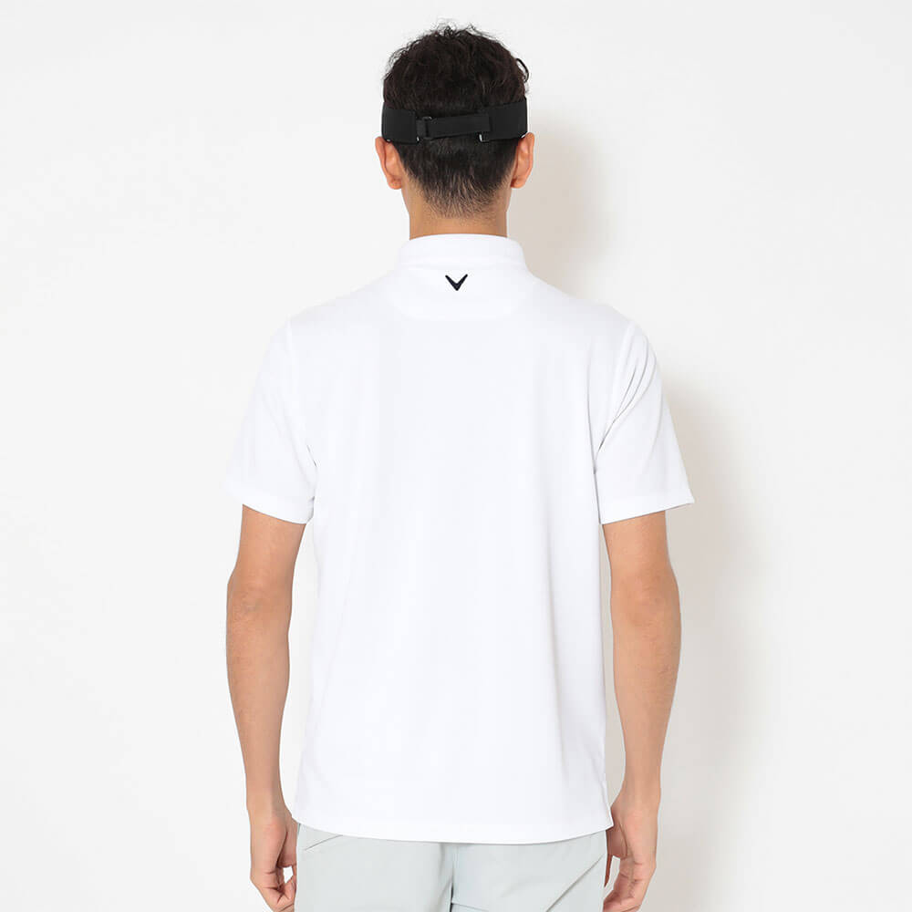 キャロウェイ Callaway　メンズ ビッグ鹿の子 台衿付き 半袖 ポロシャツ C26134100　2026年モデル 画像3(ALT)