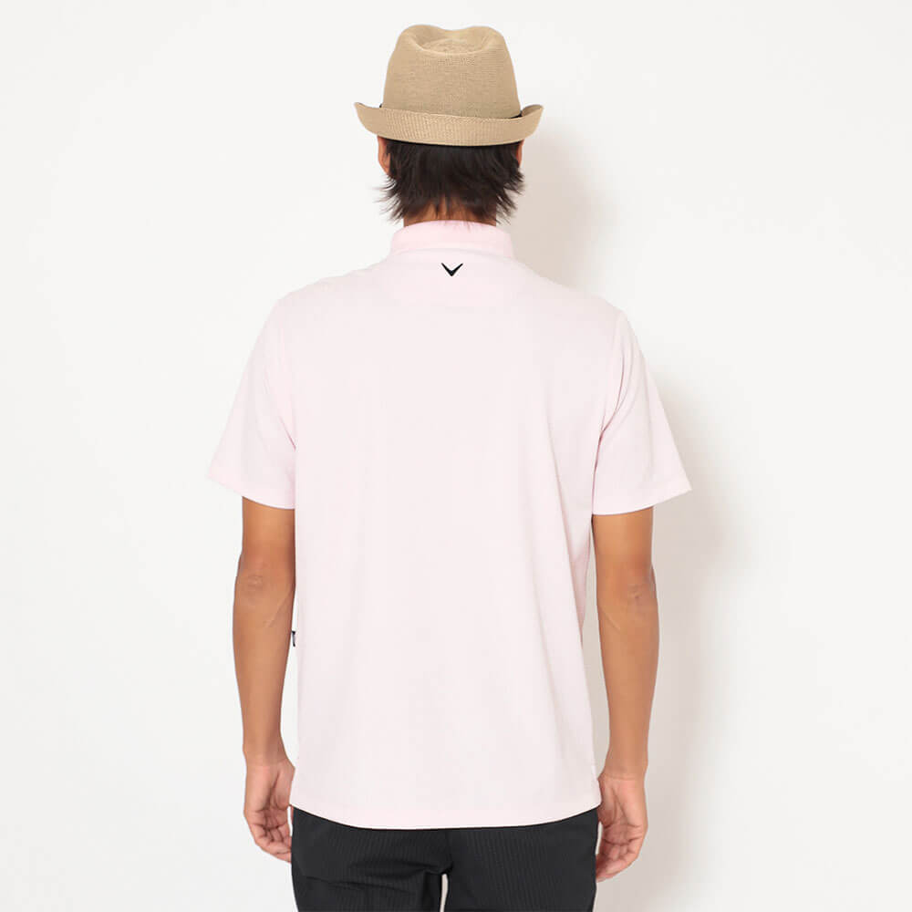 キャロウェイ Callaway　メンズ ビッグ鹿の子 台衿付き 半袖 ポロシャツ C26134100　2026年モデル 画像6(ALT)