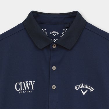 キャロウェイ Callaway　メンズ ビッグ鹿の子 台衿付き 半袖 ポロシャツ C26134100　2026年モデル 画像14(ALT)